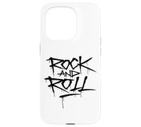 Custodia per iPhone 15 Pro Cool Wild Rock and Roll Typography Graffiti Style Music