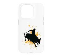 Custodia per iPhone 15 Pro Coraggioso Bull Rider in Azione Rodeo