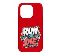 Custodia per iPhone 15 Pro CORRERE O MORIRE | Corsa/Carrera Motivación Deportiva