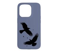 Custodia per iPhone 15 Pro Corvo Famiglia Wind-Borne Tranquillo