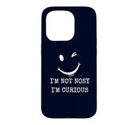Custodia per iPhone 15 Pro Costume da scherzo umoristico con sarcasmo, non sono un ficcanaso