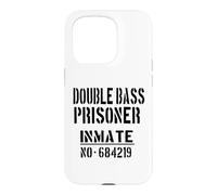 Custodia per iPhone 15 Pro Costume di Halloween con contrabbasso o numero prigioniero