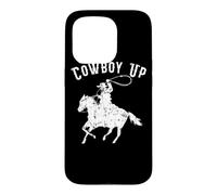 Custodia per iPhone 15 Pro Cowboy Up Design per i fan dei Rodeo e gli amanti del western