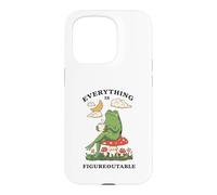 Custodia per iPhone 15 Pro Cozy Cottagecore Coffee Frog Art