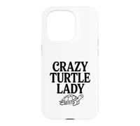 Custodia per iPhone 15 Pro Crazy Turtle Lady Adorabile amante delle tartarughe