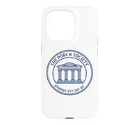 Custodia per iPhone 15 Pro Cresta di filosofia greca antica Atene Portico Società