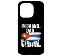 Custodia per iPhone 15 Pro Cuba Flag Pride DNA Cuban Husband Dad Love Proud Fathers Day