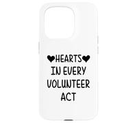Custodia per iPhone 15 Pro Cuori in ogni atto di volontariato