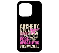 Custodia per iPhone 15 Pro Cute Archery Girl Not A Hobby It's Post Apocalyptic Skill