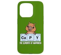 Custodia per iPhone 15 Pro Cute Kids Science Kawaii Elements of Happiness Capybara