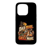 Custodia per iPhone 15 Pro Dad Mode Grill Mode Hunter Padre BBQ Outdoorsman divertente
