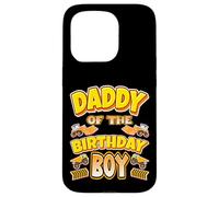 Custodia per iPhone 15 Pro Daddy Of The Birthday Boy Construction Worker Festa di compleanno