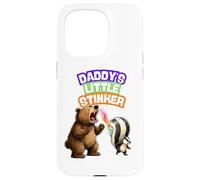 Custodia per iPhone 15 Pro Daddys Little Stinker Bear Skunk Puzza campeggio nei boschi