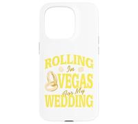 Custodia per iPhone 15 Pro Dadi Vegas viaggio nozze anelli weekend umoristico