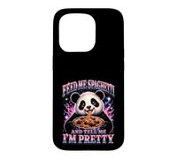 Custodia per iPhone 15 Pro Dammi degli spaghetti e dimmi che sono una bella panda