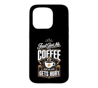 Custodia per iPhone 15 Pro Dammi solo il caffè e nessuno si fa male