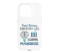 Custodia per iPhone 15 Pro Data-Driven Empathy-Led School Psychologist Brain Graphic