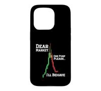 Custodia per iPhone 15 Pro Dear Market One Pump Please I'll Behave Funny Trading Design