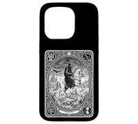 Custodia per iPhone 15 Pro Death Tarot Tee Mayor Arcana, carta della fortuna mistica gotica