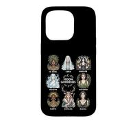 Custodia per iPhone 15 Pro Dee della Luna Strega Pagana Divina Femminile Arte