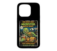 Custodia per iPhone 15 Pro Design Film Horror Retro Mostro Terrore Cinema Drive-In