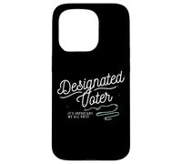 Custodia per iPhone 15 Pro Designated Voter Democracy Voting Gift For Registered Voters