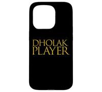 Custodia per iPhone 15 Pro Dholak Player - Strumento ritmico oscuro musicista Dholak