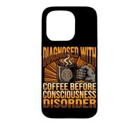 Custodia per iPhone 15 Pro Diagnosi divertente caffè prima del disturbo della coscienza