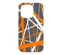 Custodia per iPhone 15 Pro Diagonal Dynamics Burned-Orange e White