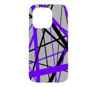 Custodia per iPhone 15 Pro Diagonal Dynamics Lilla-Viola e Nero