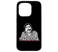 Custodia per iPhone 15 Pro Diego Maradona Vintage Sigaro Retro Calcio Icona