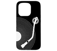 Custodia per iPhone 15 Pro Disco in vinile divertente, design retrò, platino DJ, pop