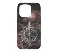 Custodia per iPhone 15 Pro Disegno cosmico spirituale dell'equilibrio del sole celeste
