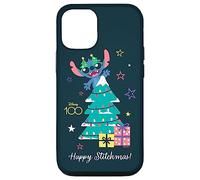Custodia per iPhone 15 Pro Disney 100 Lilo & Stitch Natale Buon Natale!