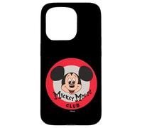 Custodia per iPhone 15 Pro Disney 100 Mickey Mouse Club Logo Color Vintage D100