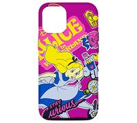 Custodia per iPhone 15 Pro Disney Alice nel Paese delle Meraviglie Stay Curious Magenta