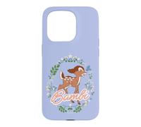 Custodia per iPhone 15 Pro Disney Bambi Floral Coquette Style Forest Friends Matching
