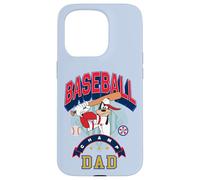 Custodia per iPhone 15 Pro Disney Baseball Dad Sports Goofy Father's Day Gift