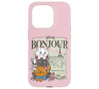 Custodia per iPhone 15 Pro Disney The Aristocats Marie Toulouse & Berlioz Bonjour