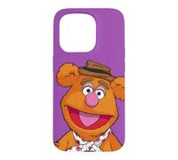 Custodia per iPhone 15 Pro Disney The Muppets Fozzie Bear Big Face Purple