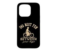 Custodia per iPhone 15 Pro Divertente 2 ° più divertente tra le gambe bicicletta vintage