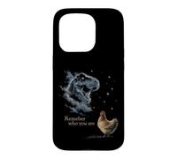 Custodia per iPhone 15 Pro Divertente antenato di pollo T-Rex Ricorda chi sei