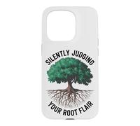 Custodia per iPhone 15 Pro Divertente arboricoltore amante degli alberi giudicare silenziosamente il tuo talento radicale