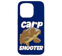 Custodia per iPhone 15 Pro Divertente Fish Hunter Carp Shooter Citazione Pesce D'acqua Dolce Fisher