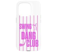 Custodia per iPhone 15 Pro Divertente Golf Swing the Dang Club Rosa Golf Mom