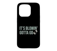 Custodia per iPhone 15 Pro Divertente kiteboarding It's Blowin' Gotta Go