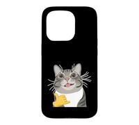 Custodia per iPhone 15 Pro Divertente Meme Cat Whats Up Meme Internet