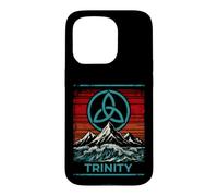 Custodia per iPhone 15 Pro Divertente nodo Trinity per gli amanti della natura mistica