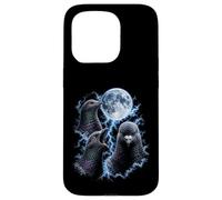 Custodia per iPhone 15 Pro Divertente Pigeon Moon Strano Meme maledetto Stupido Piccioni