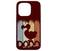 Custodia per iPhone 15 Pro Divertente sagoma di uccello retrò vintage Dodo Or Not DoDo